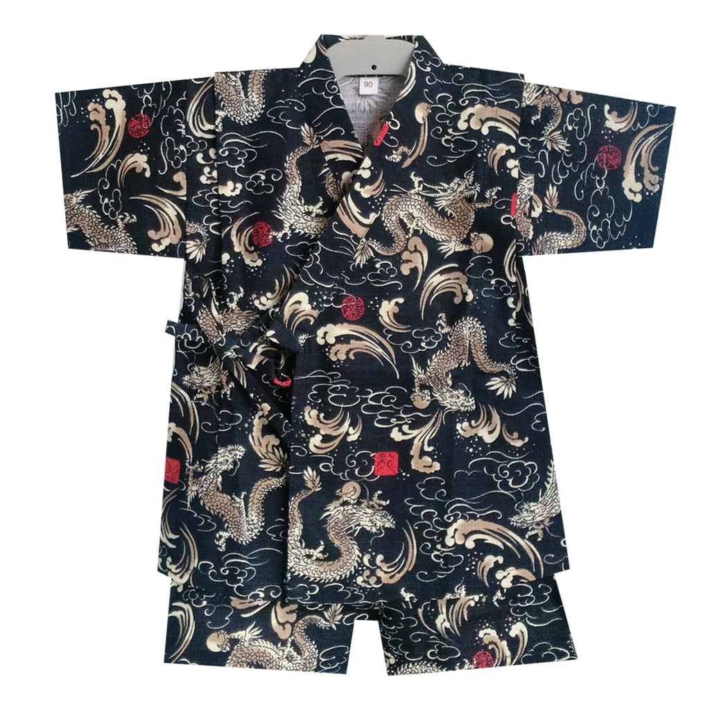 Okiddo Japanese Dragon Boy Suit (Black)