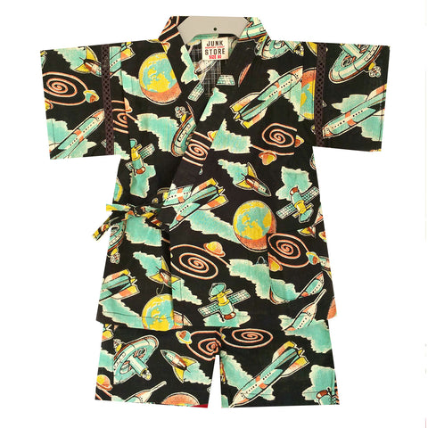 Okiddo Japanese Spaceship Boy Suit (Black)