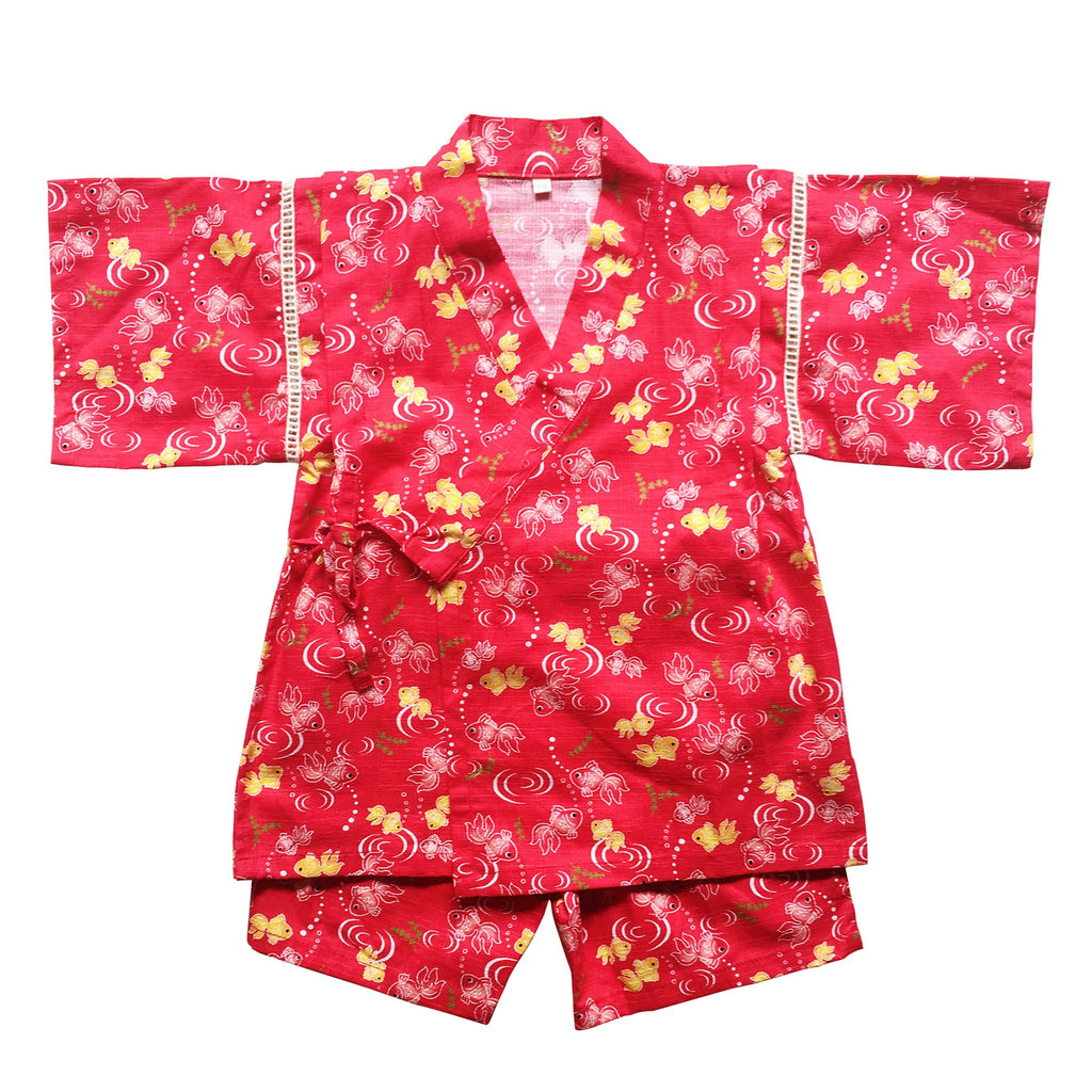 Okiddo Japanese Goldfish Girl Suit (Red)