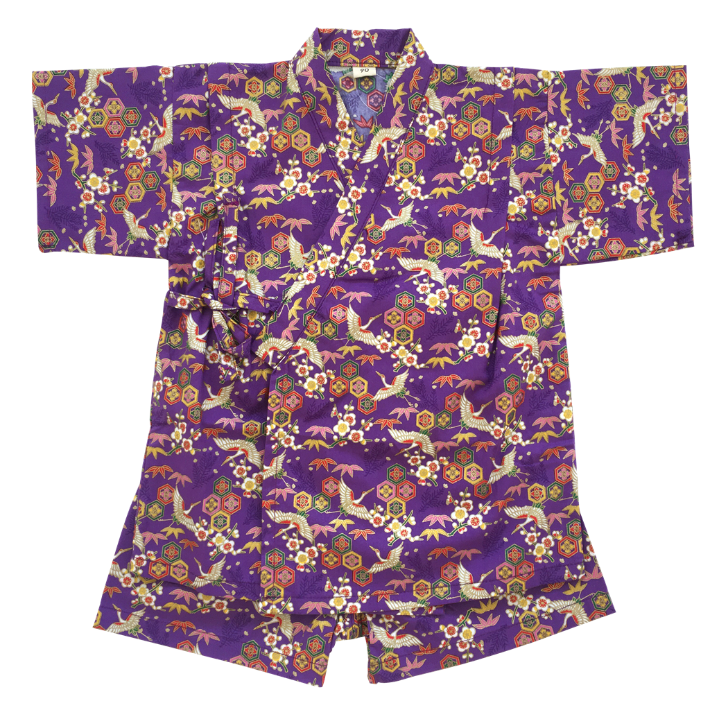 Okiddo Bronzing Crane Boy/Girl Suit (Purple)