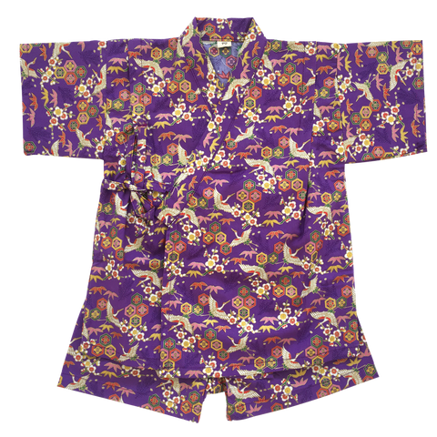 Okiddo Bronzing Crane Boy/Girl Suit (Purple)